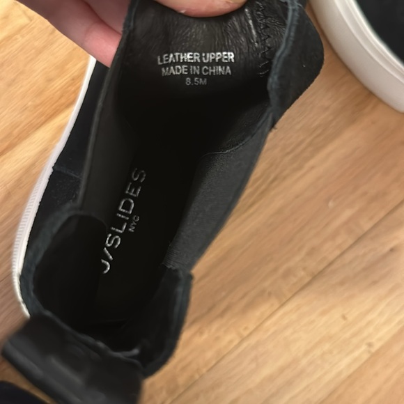 J/Slides Cora Platform Chelsea sneakers pull on Leather High Top size 8.5 - Picture 7 of 9